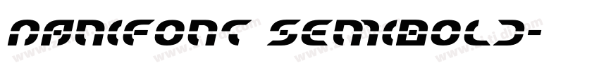 NaniFont SemiBold字体转换